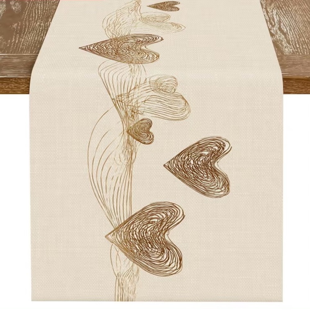 GORGEOUS HEART TABLE RUNNER (90”L) - Picture 3 of 7